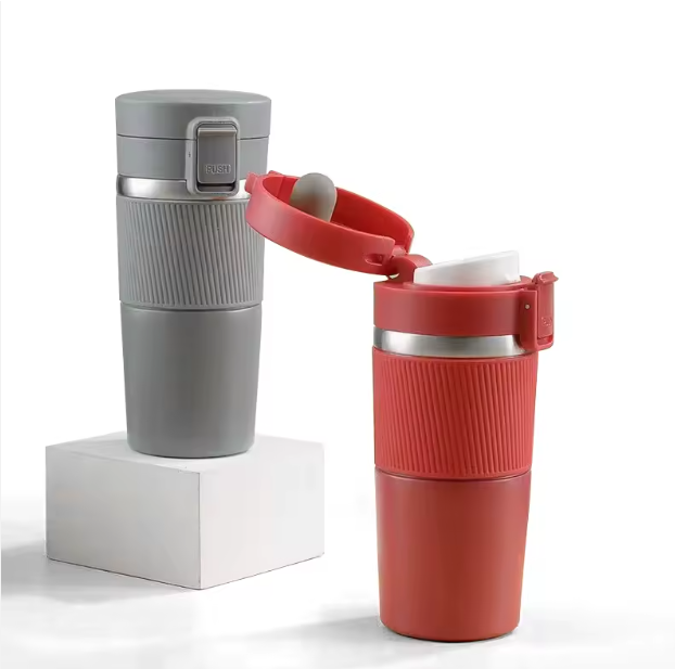 Sip coffee mug with band