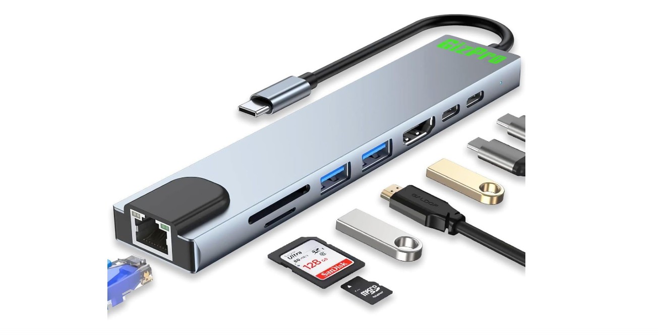 Multipuerto USB 8 en 1