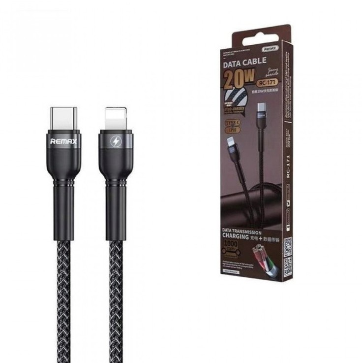 Cable de carga rápida trenzado RC-171 C-L 20W
