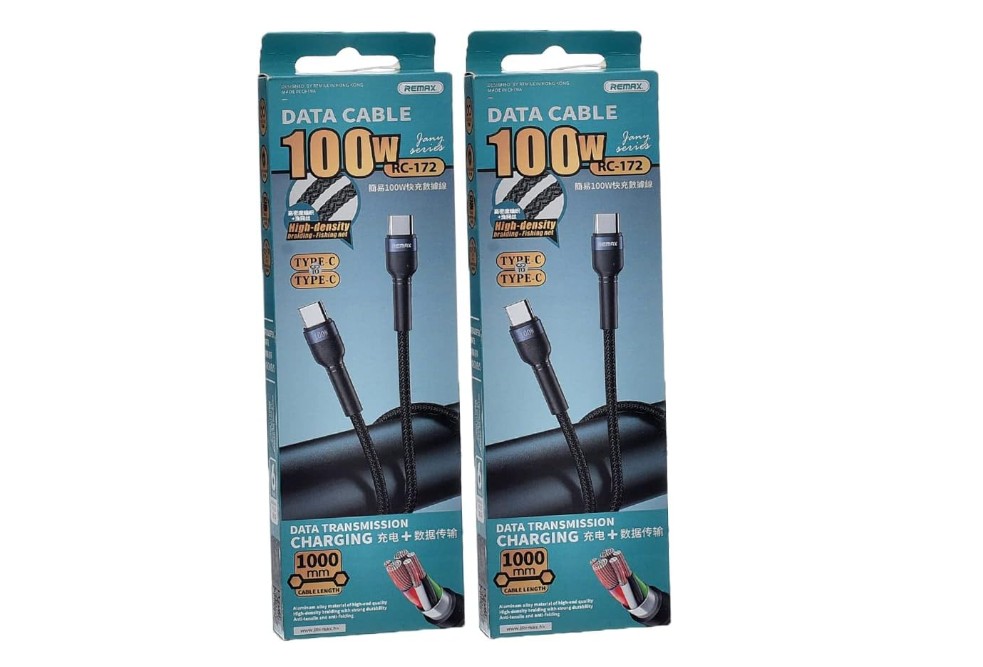 Cable Trenzado Carga Rápida RC-172 100W C-C