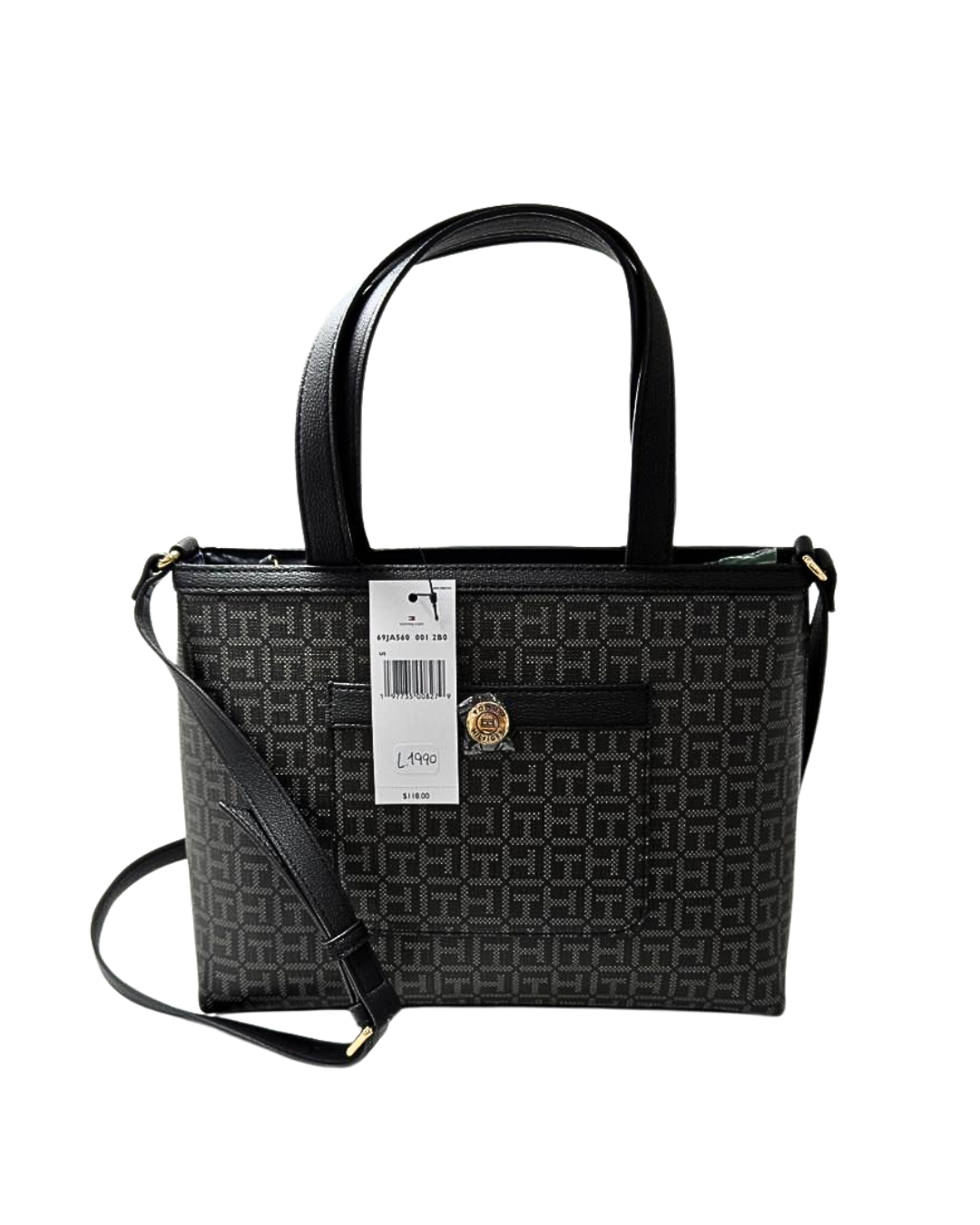 TOMMY HILFIGER Bolso Negro Mediano