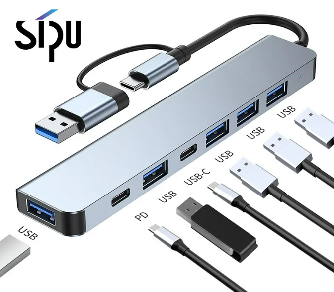 Multipuerto USB 8 en 1