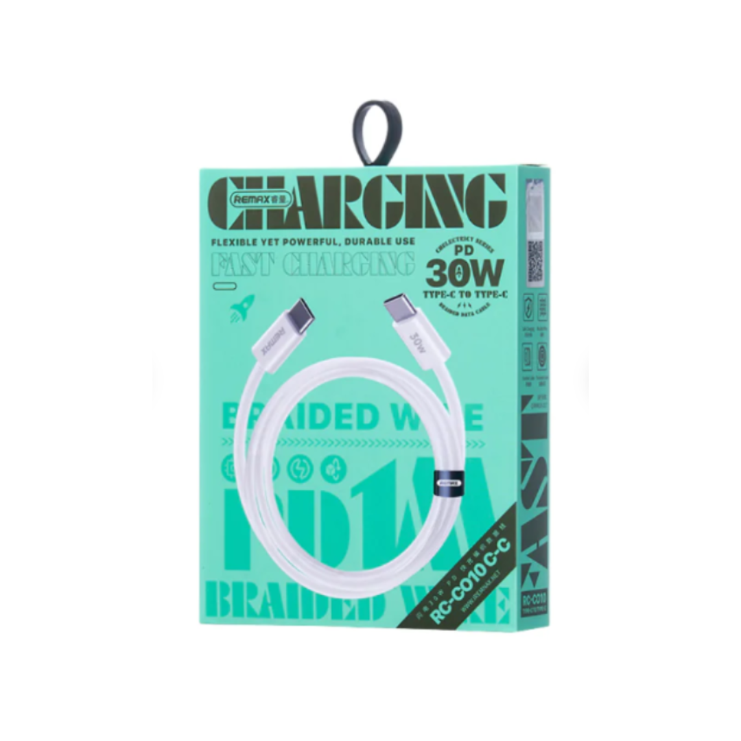 Cable Trenzado Carga Rápida RC-C010 C-C 30W
