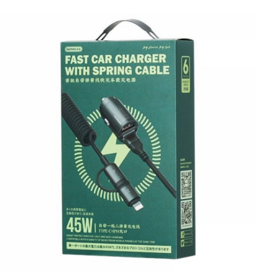 Cargador de carro RCC356 45W 1xUSB-A + 1xUSB-C